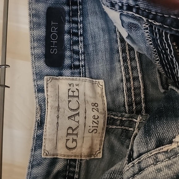 Grace American Flag Short Shorts. Size: 28 - Picture 6 of 7